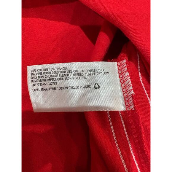 *3/$15 Wild Fable Women's Red Striped Bodysuit Size S Casual Spring Top - Picture 7 of 7